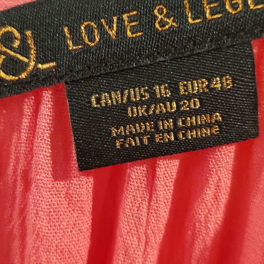 NWT LOVE & LEGEND Coral tank/cami PLUS - Picture 4 of 4